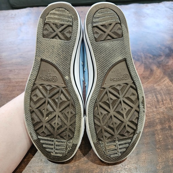 Converse All Star Sz 7 Baby Blue Supermoon Lace Up Low Top Casual Sneakers - Picture 6 of 10